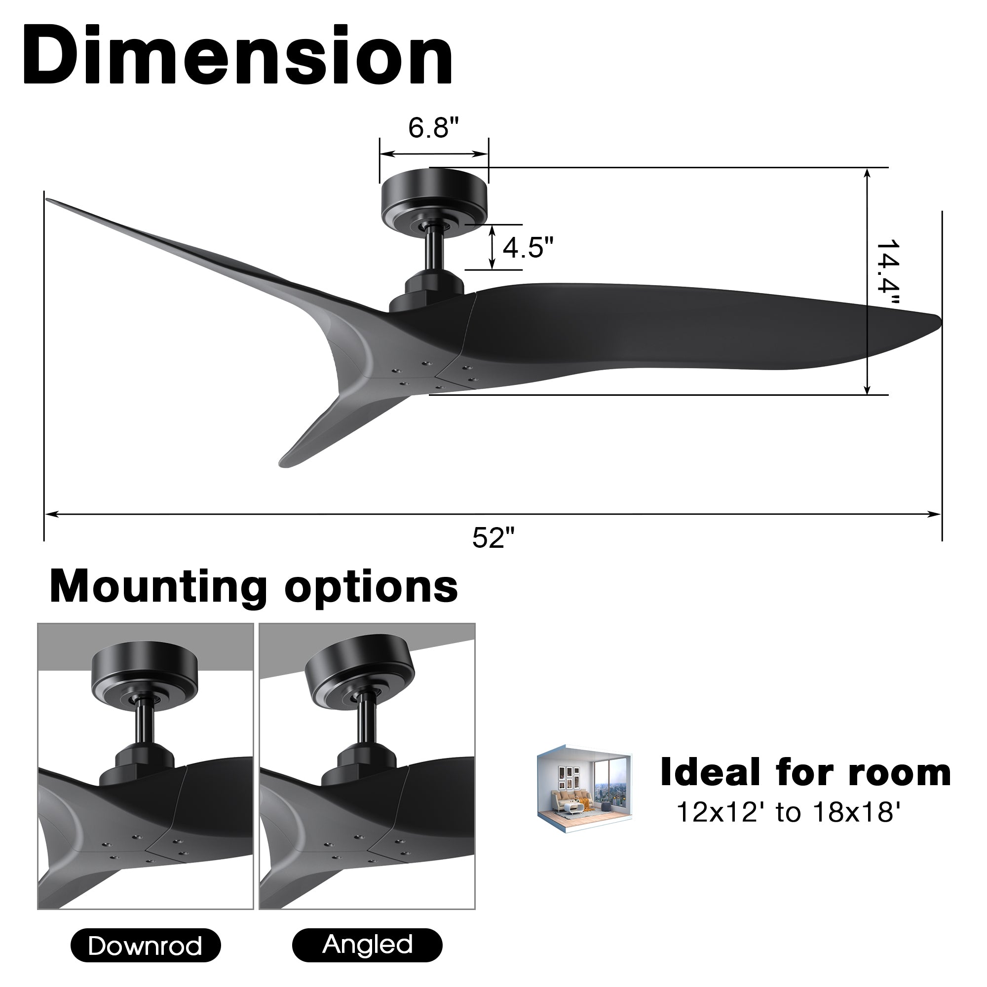 Punjab Ceiling Fan 52"