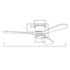 Mayna Flush Ceiling Fan 52B