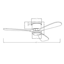 Mayna Flush Ceiling Fan 52B