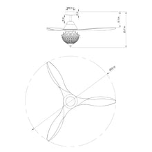 Vicky Ceiling Fan with Light 52"