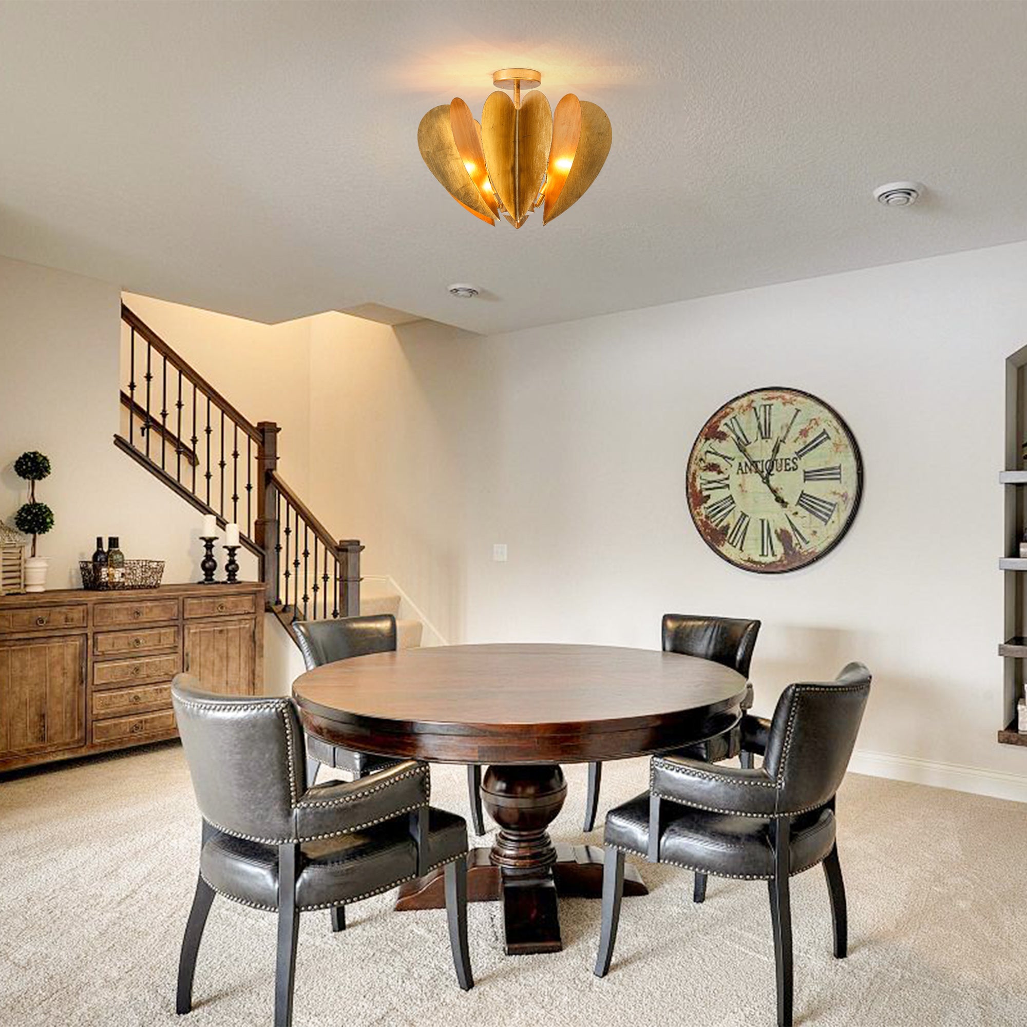 Elvira Semi-Flush Mount 19"