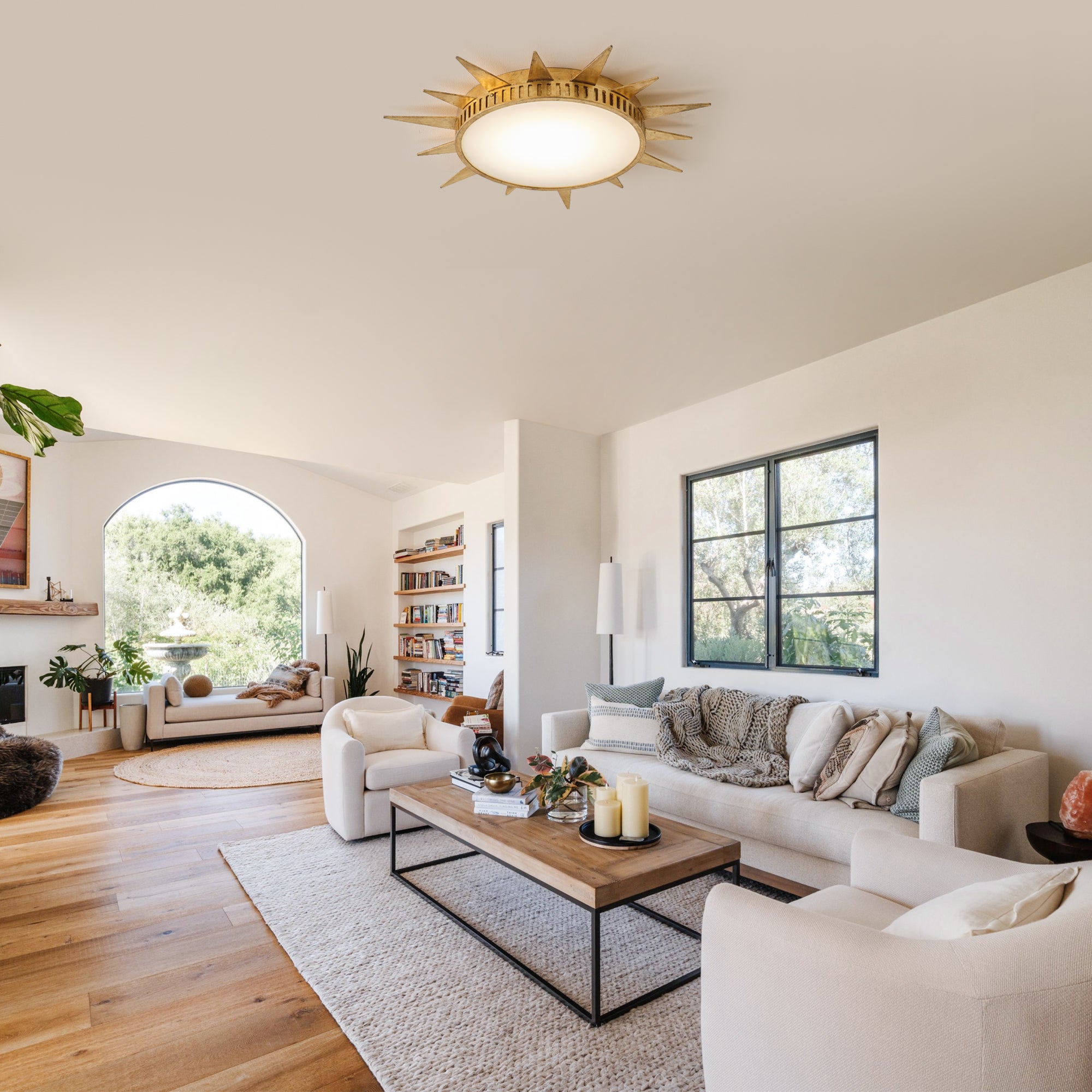 Dana Sunburst Flush Mount 25"