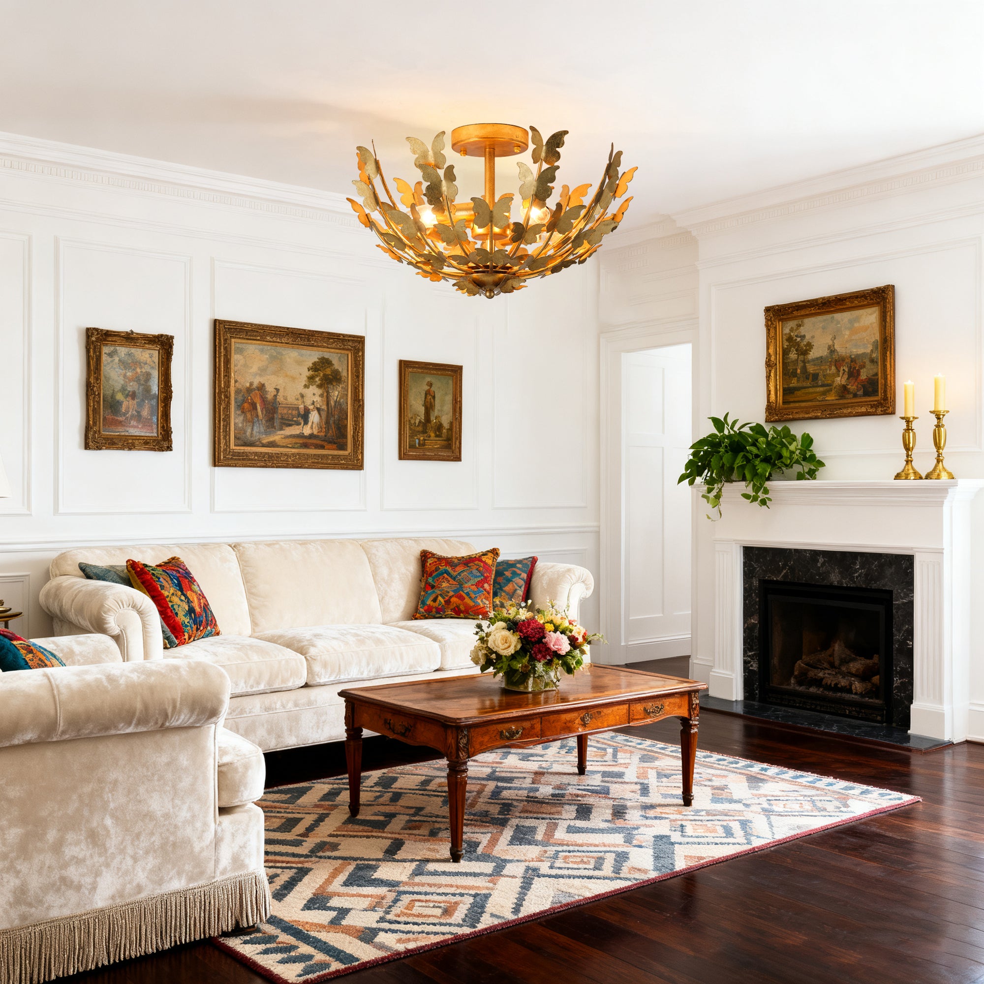 Betsy Semi-Flush Mount 18"