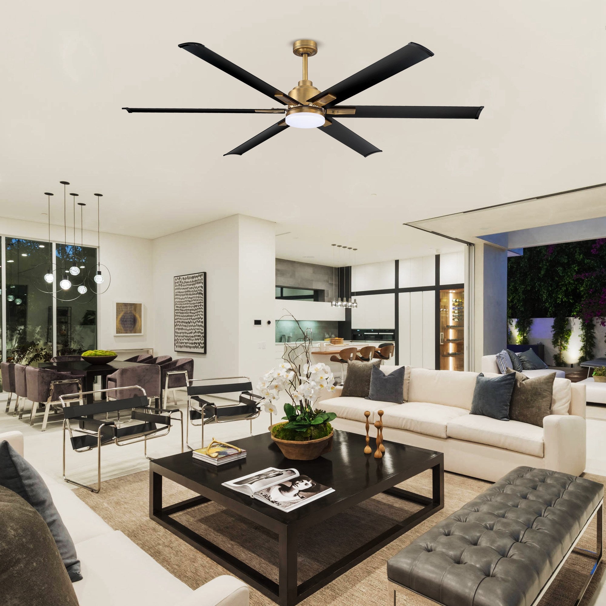 Bankston Ceiling Fan with Light 72B