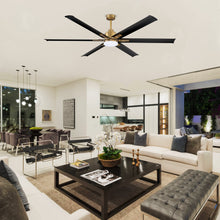 Bankston Ceiling Fan with Light 72B