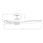Misael Propeller Ceiling Fan 66"