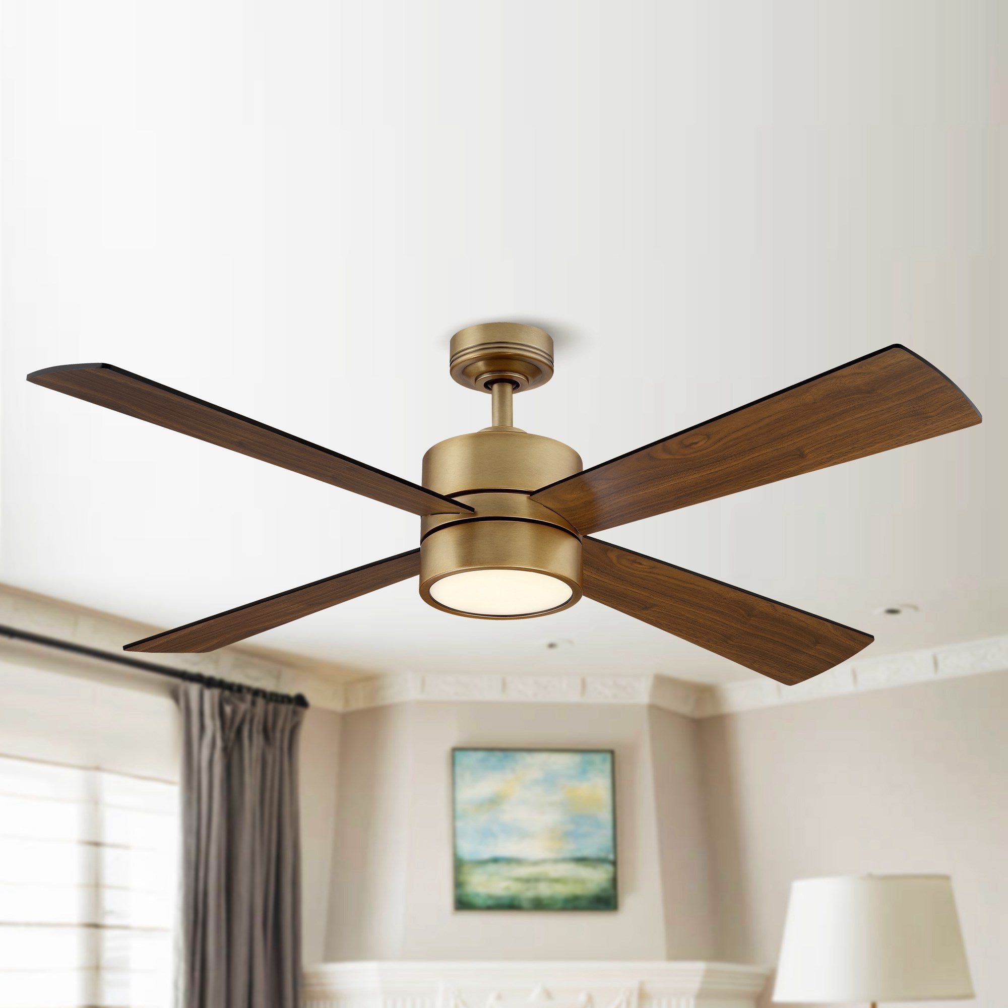 Bucholz Ceiling Fan with Light 52"