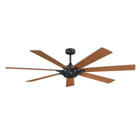 Farmhouse Nickel Ceiling Fan 72"