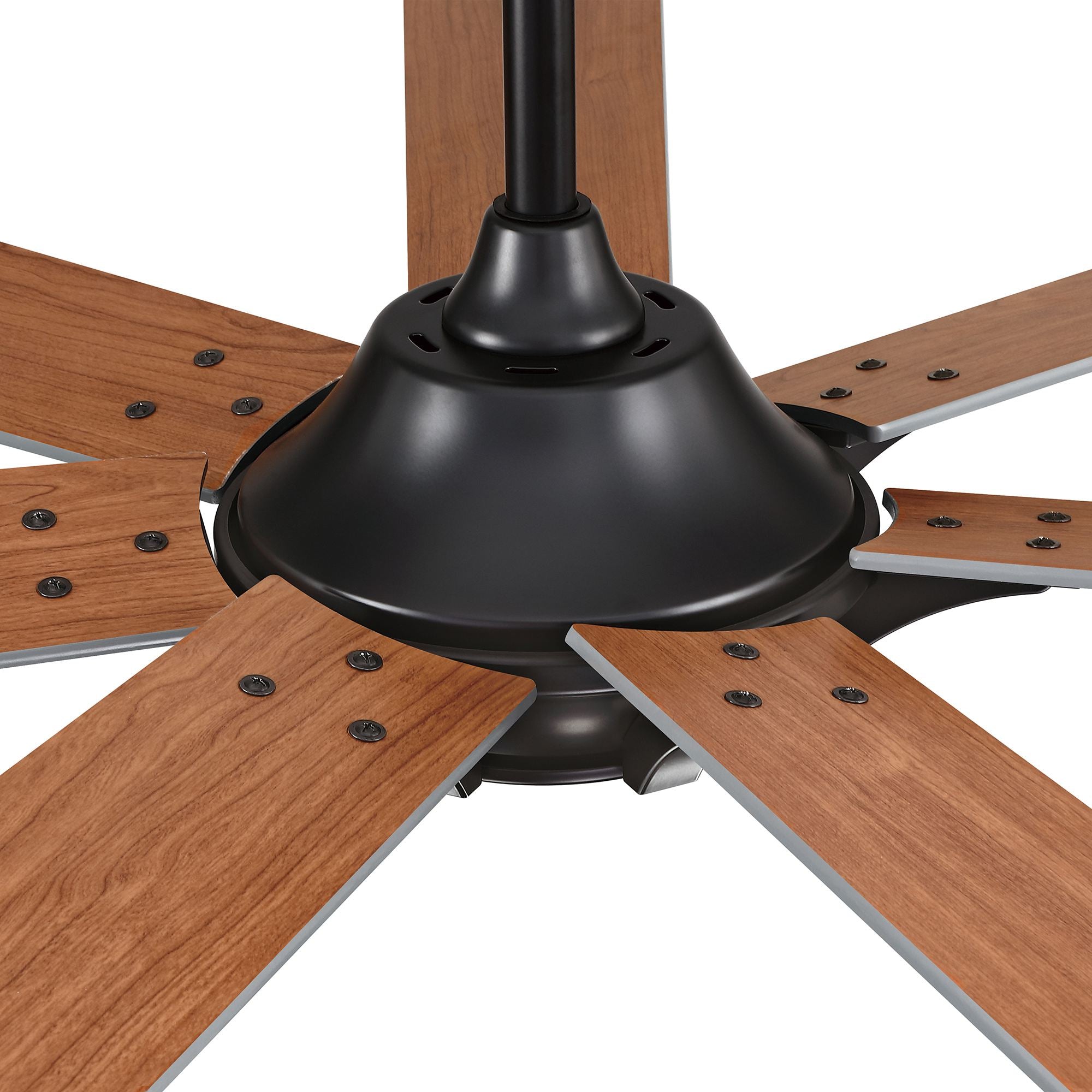Farmhouse Nickel Ceiling Fan 72"