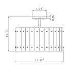 Adele Drum Semi-Flush Mount