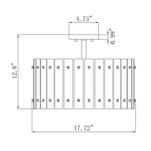 Adele Drum Semi-Flush Mount