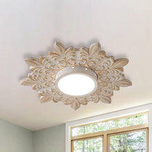 White Sunburst Flush Mount 22"