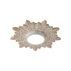 White Sunburst Flush Mount 22"