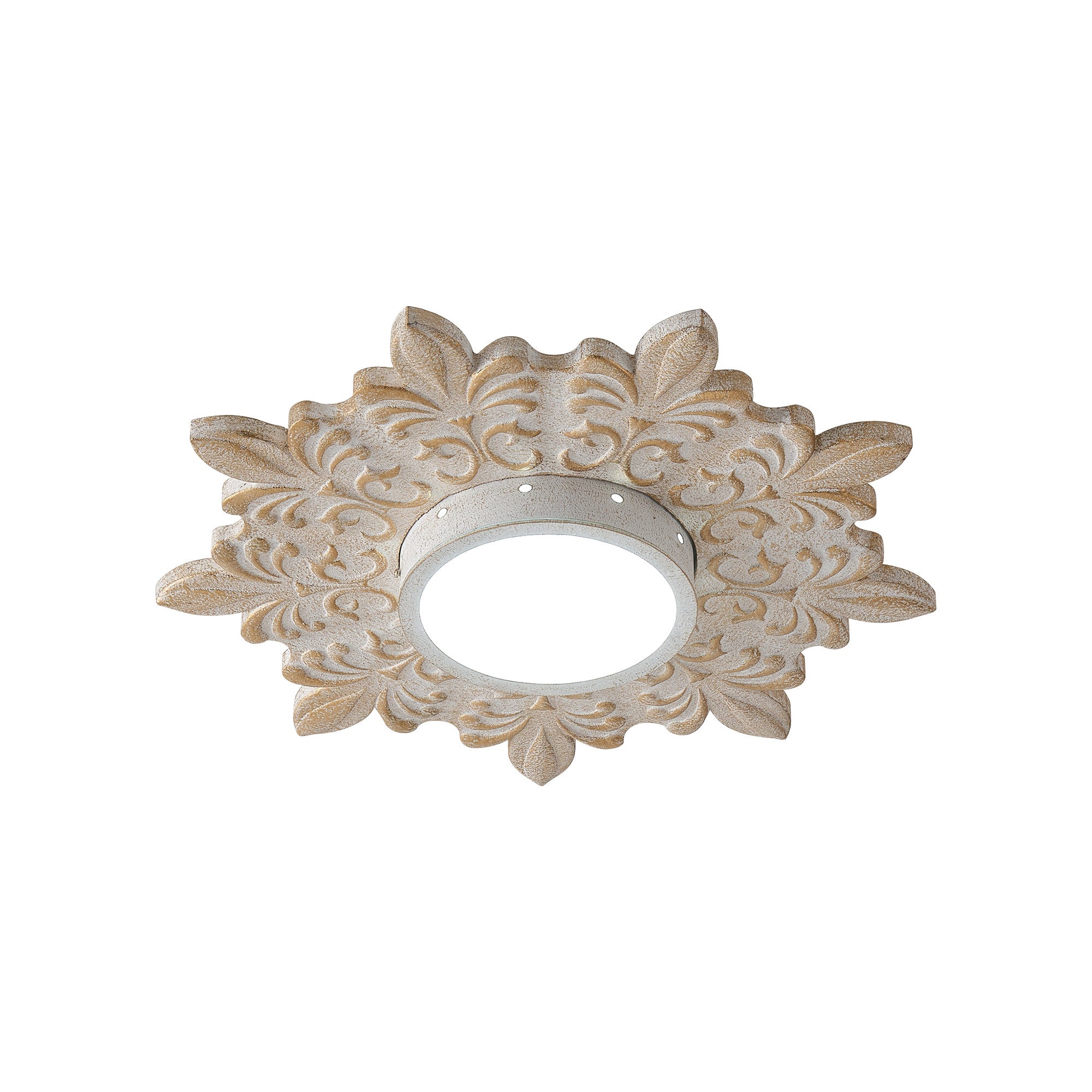 White Sunburst Flush Mount 22"