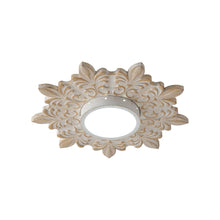 White Sunburst Flush Mount 22"