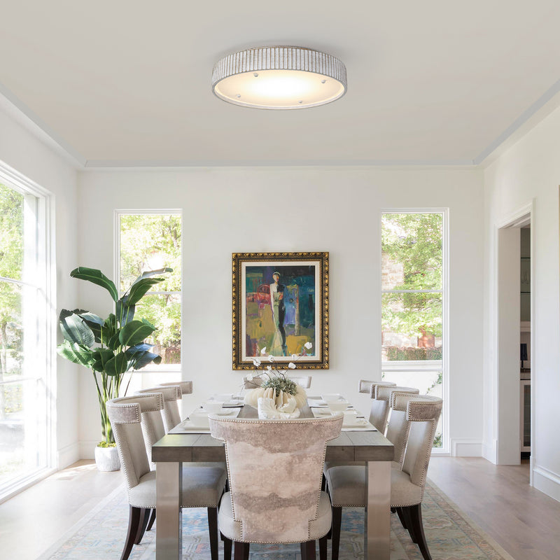 Rattan Weave Flush Mount 17B