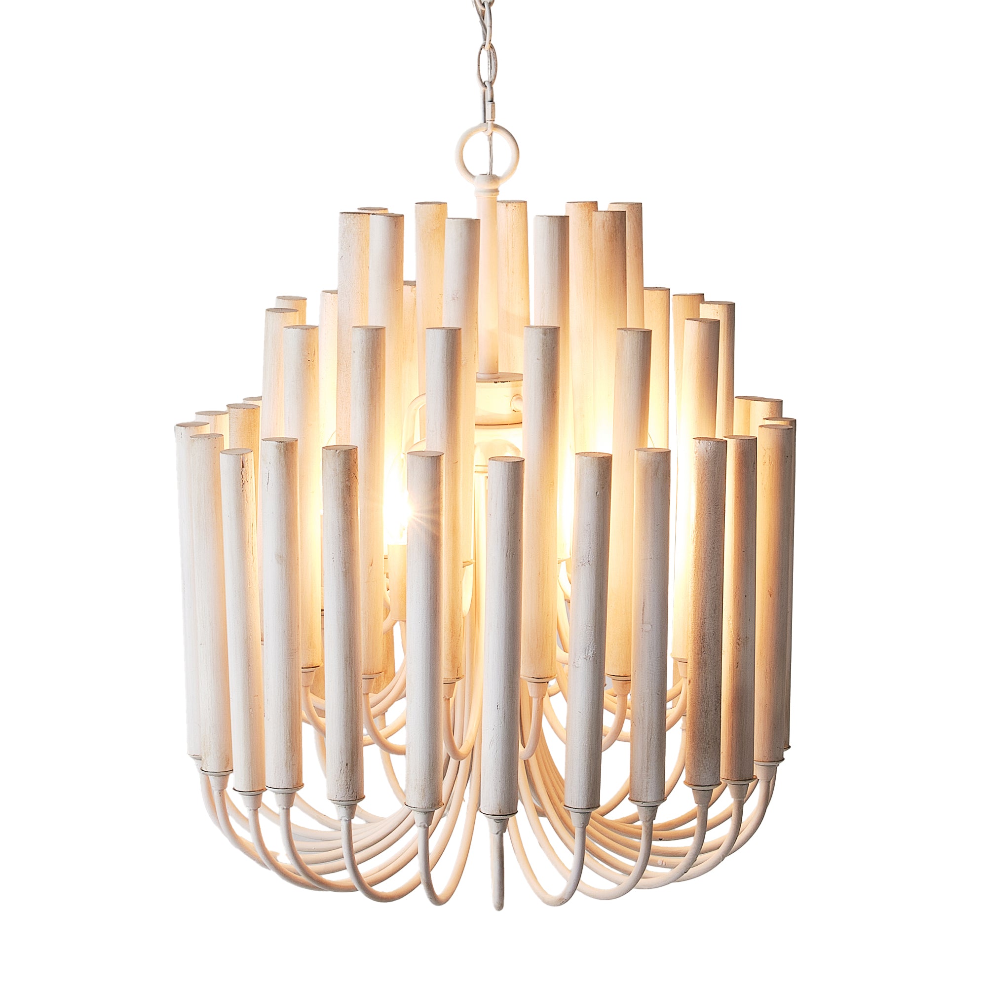 Borg Wooden Chandelier 20"