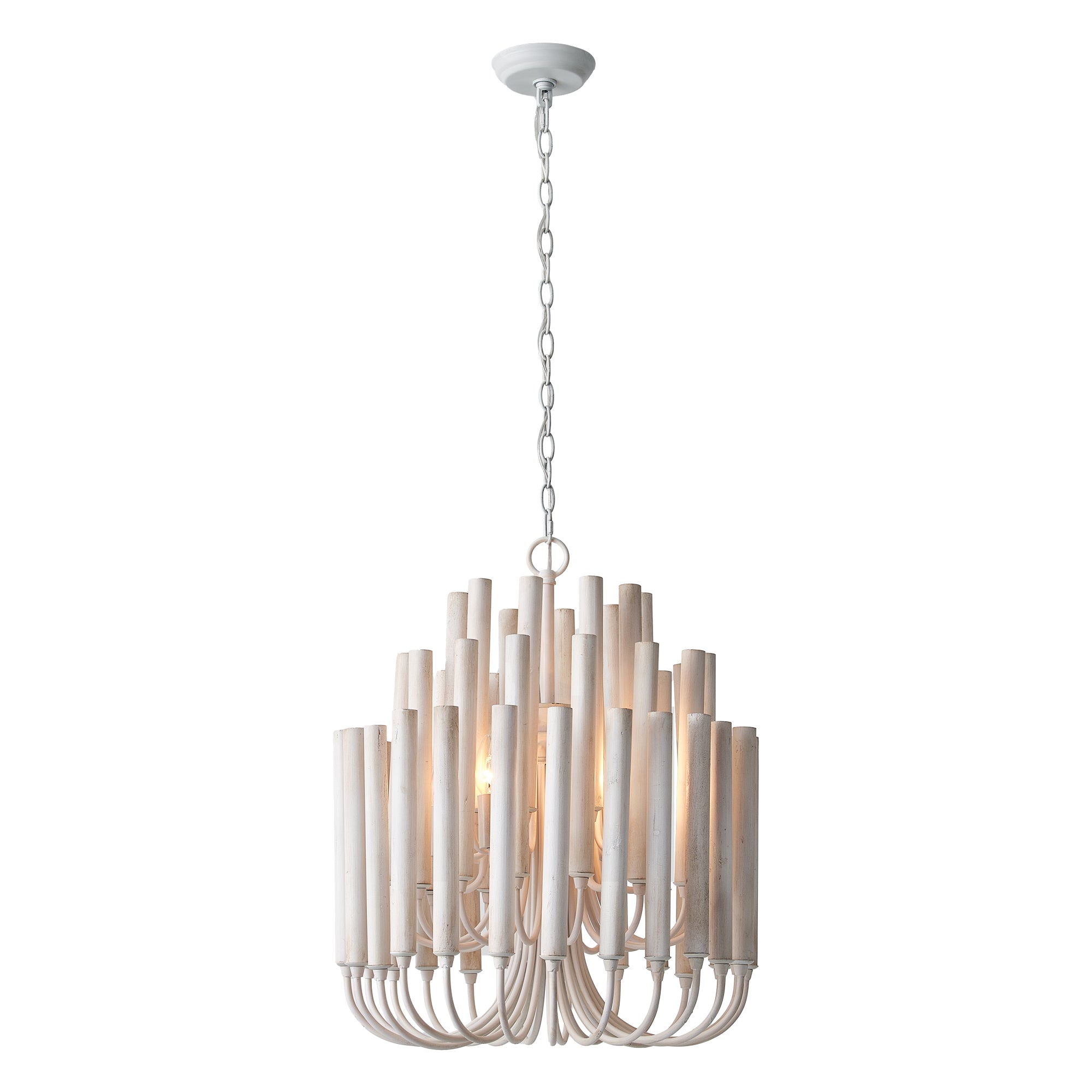 Borg Wooden Chandelier 20"