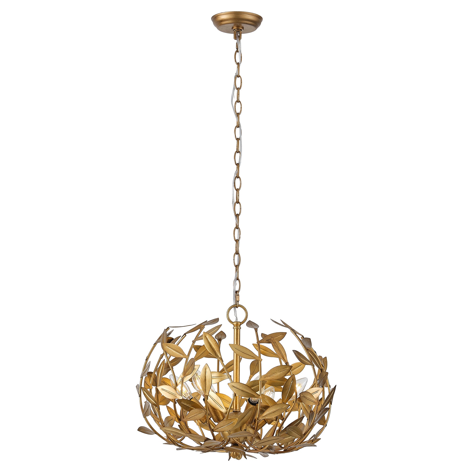 Vic Golden Chandelier 20"