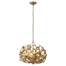 Vic Golden Chandelier 20"