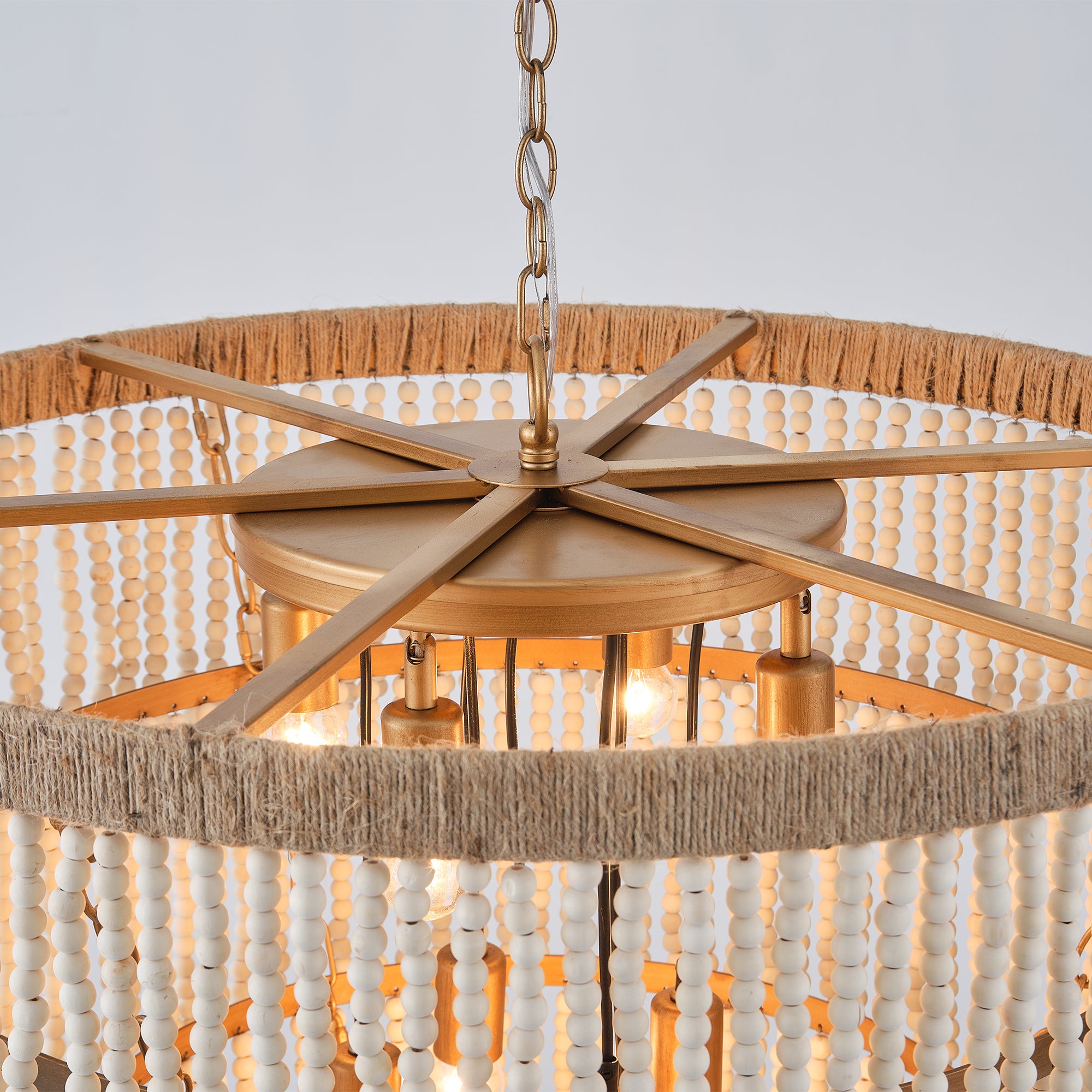 Nelly Beaded Chandelier 32"