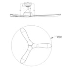 Modern Ceiling Fan 56B