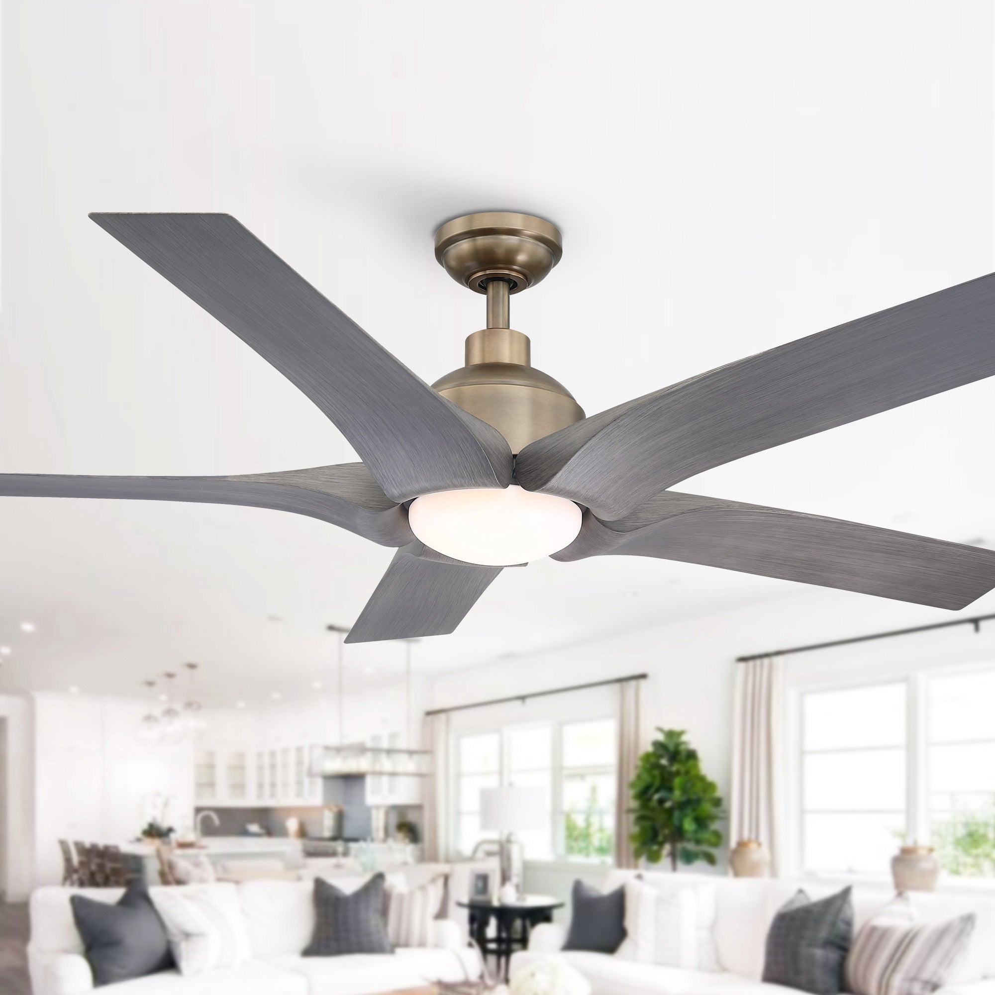 Genoa Ceiling Fan with Light 56"