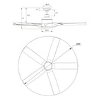 Genoa Ceiling Fan with Light 56"