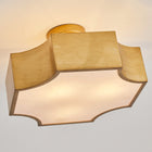 Golden LED Semi-Flush Light