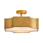Golden LED Semi-Flush Light