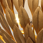 Golden Semi-Flush Ceiling Light 16"