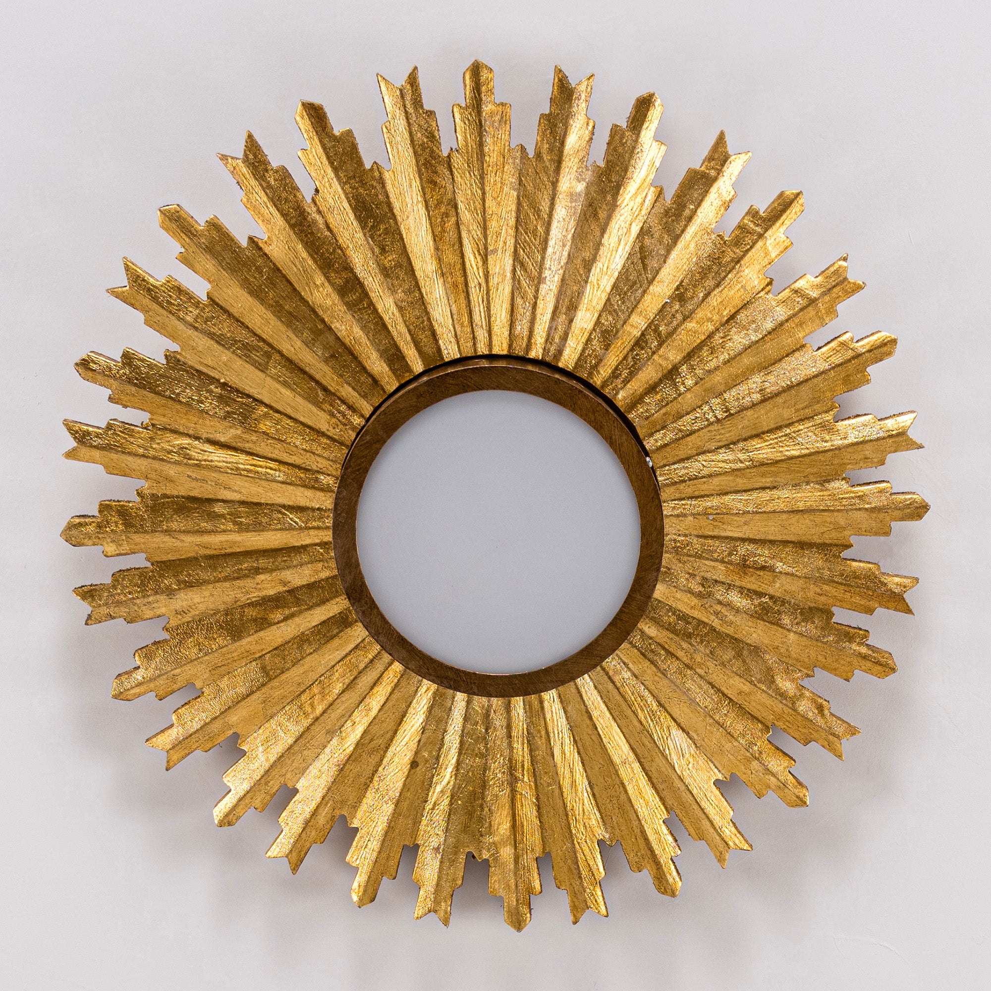 Golden Sunburst Flush Mount