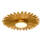 Golden Sunburst Flush Mount
