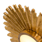 Golden Sunburst Flush Mount
