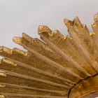 Golden Sunburst Flush Mount
