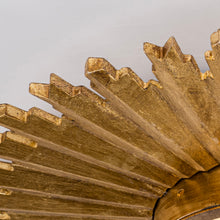 Golden Sunburst Flush Mount