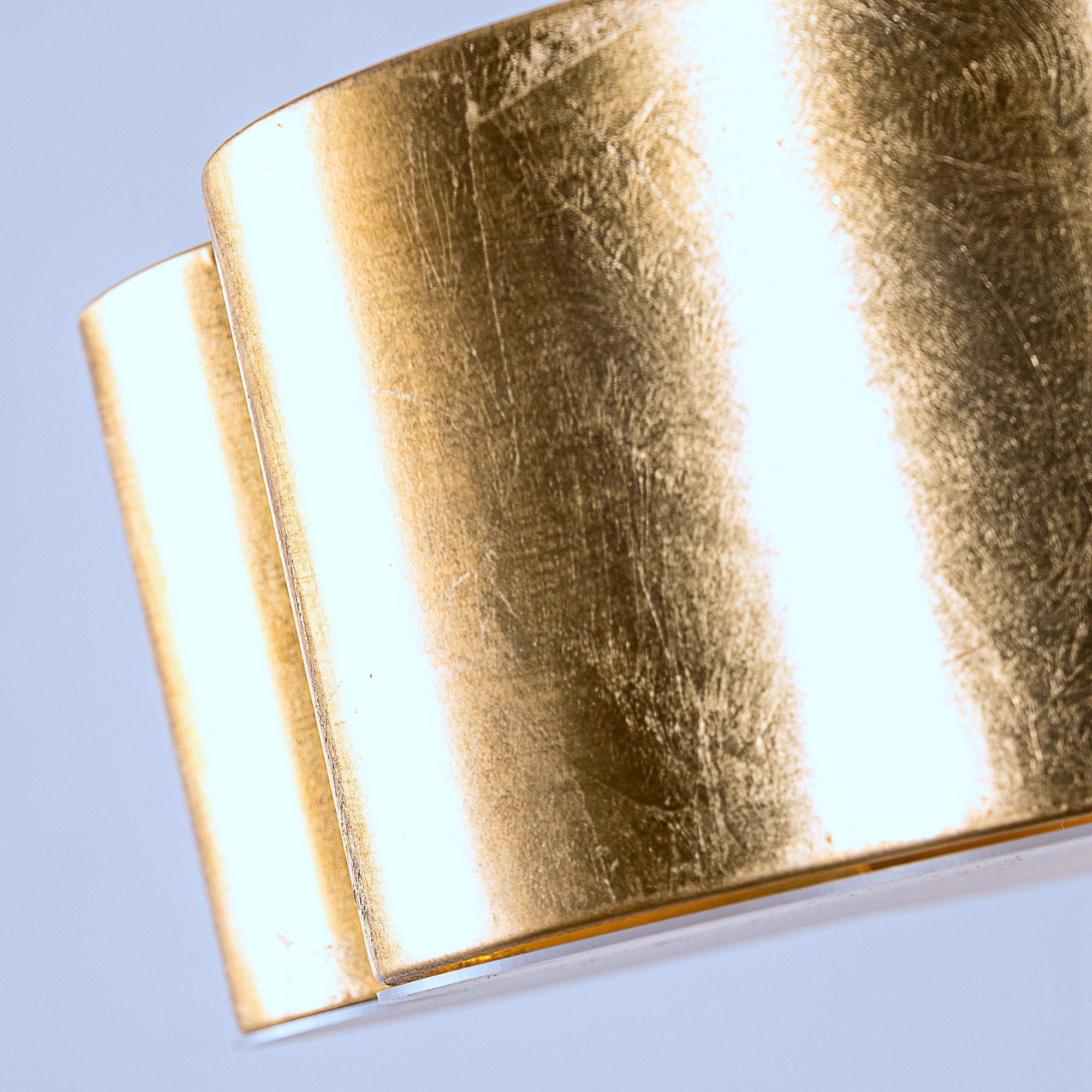 Golden Semi-Flush Ceiling Light