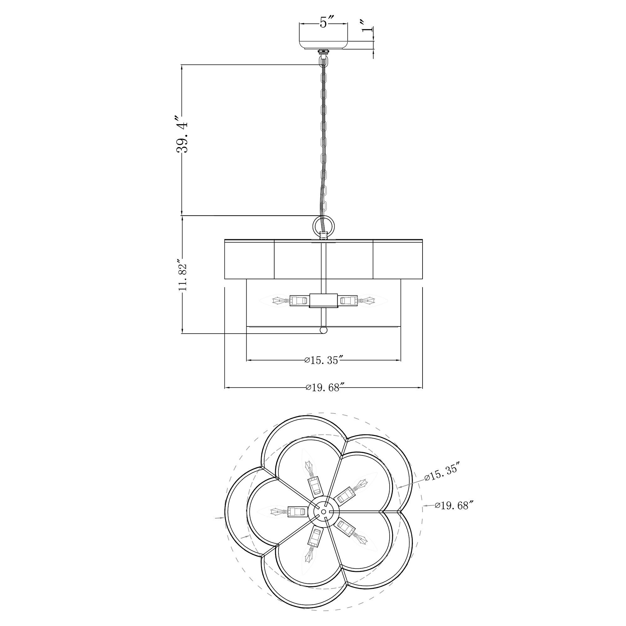 Golden Iron Island Pendant