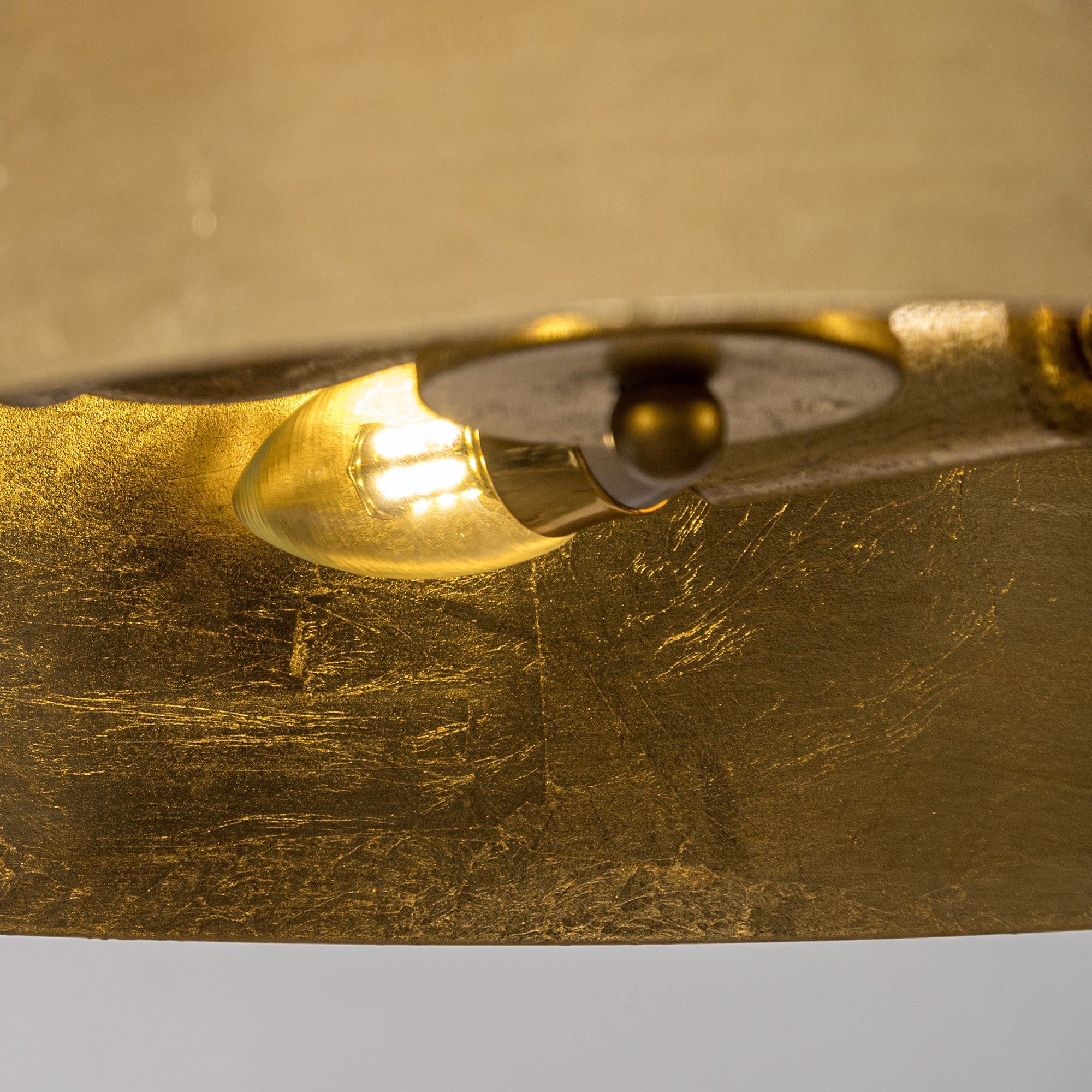 Golden Semi-Flush Mount