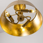 Golden Semi-Flush Mount