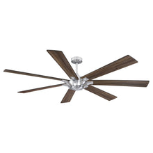 Farmhouse Nickel Ceiling Fan 72D