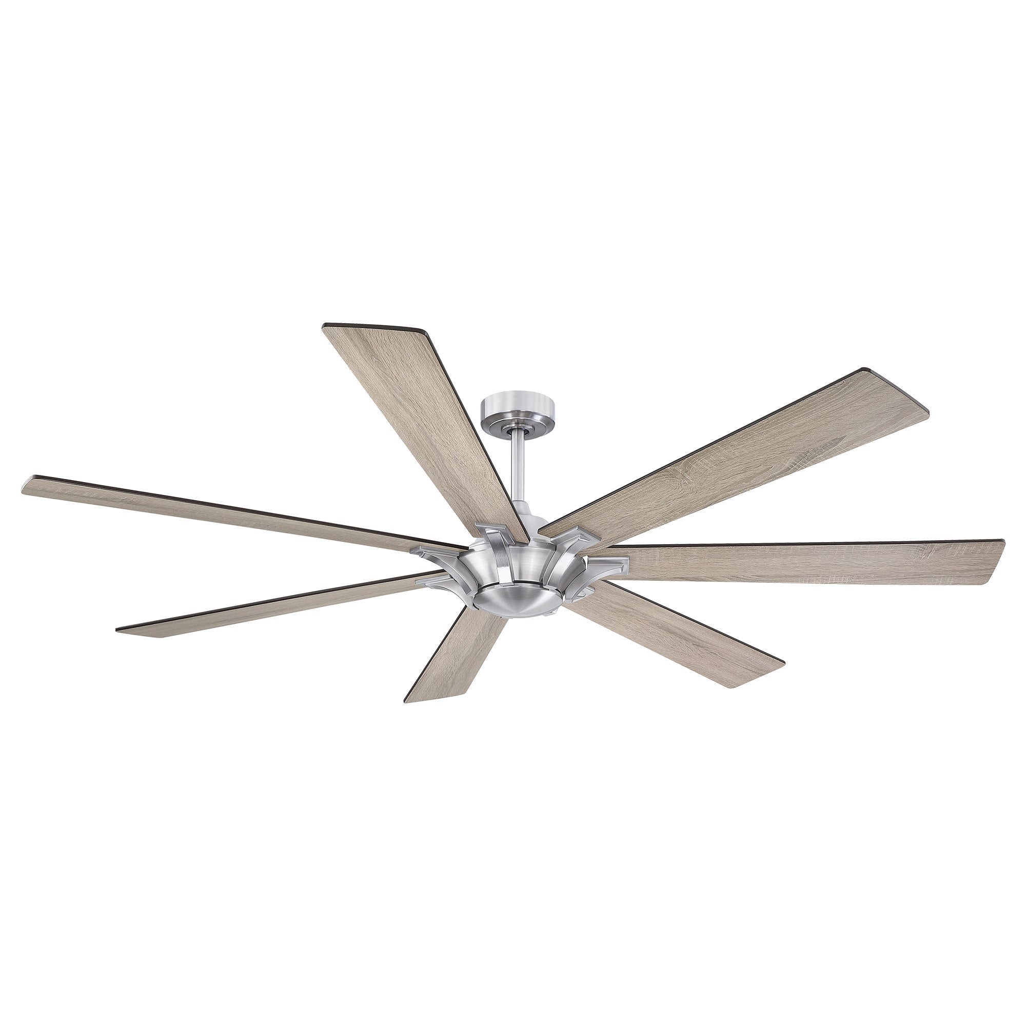 Farmhouse Nickel Ceiling Fan 72C