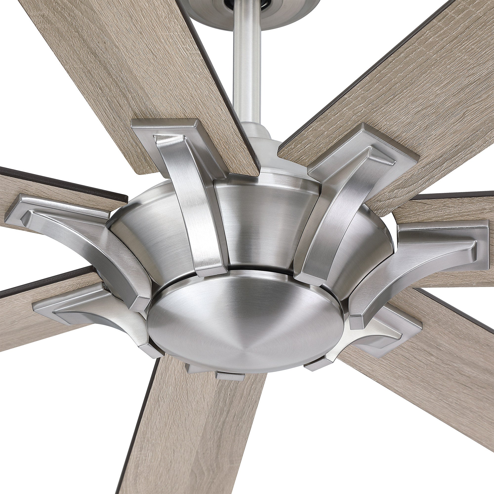 Farmhouse Nickel Ceiling Fan 72C