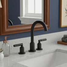 High Arc Lever Handle Widespread Bathroom Faucet – Matte Black