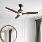 Louise Matte Black Fan 56" · Solid Wood Blades
