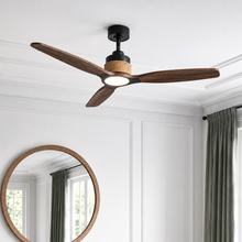 Louise Matte Black Fan 56" · Solid Wood Blades