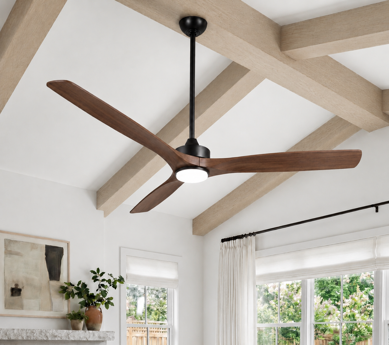 Alexi LED Ceiling Fan 60" – Matte Black
