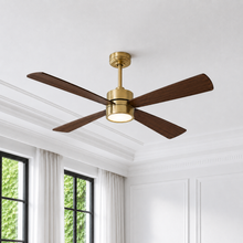 Bucholz Smart Ceiling Fan 52" · Natural Brass