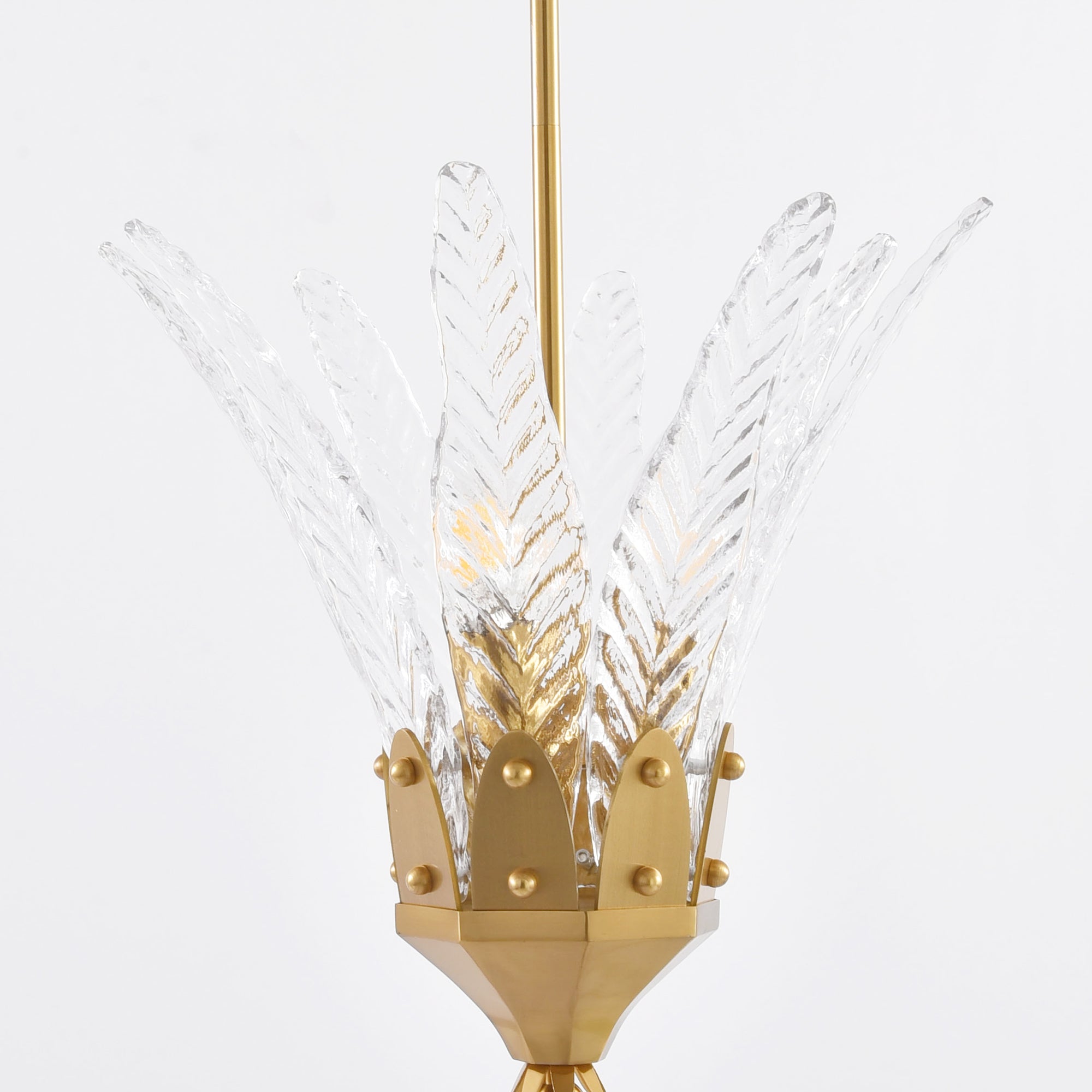 Vito Feather Pendant 17"