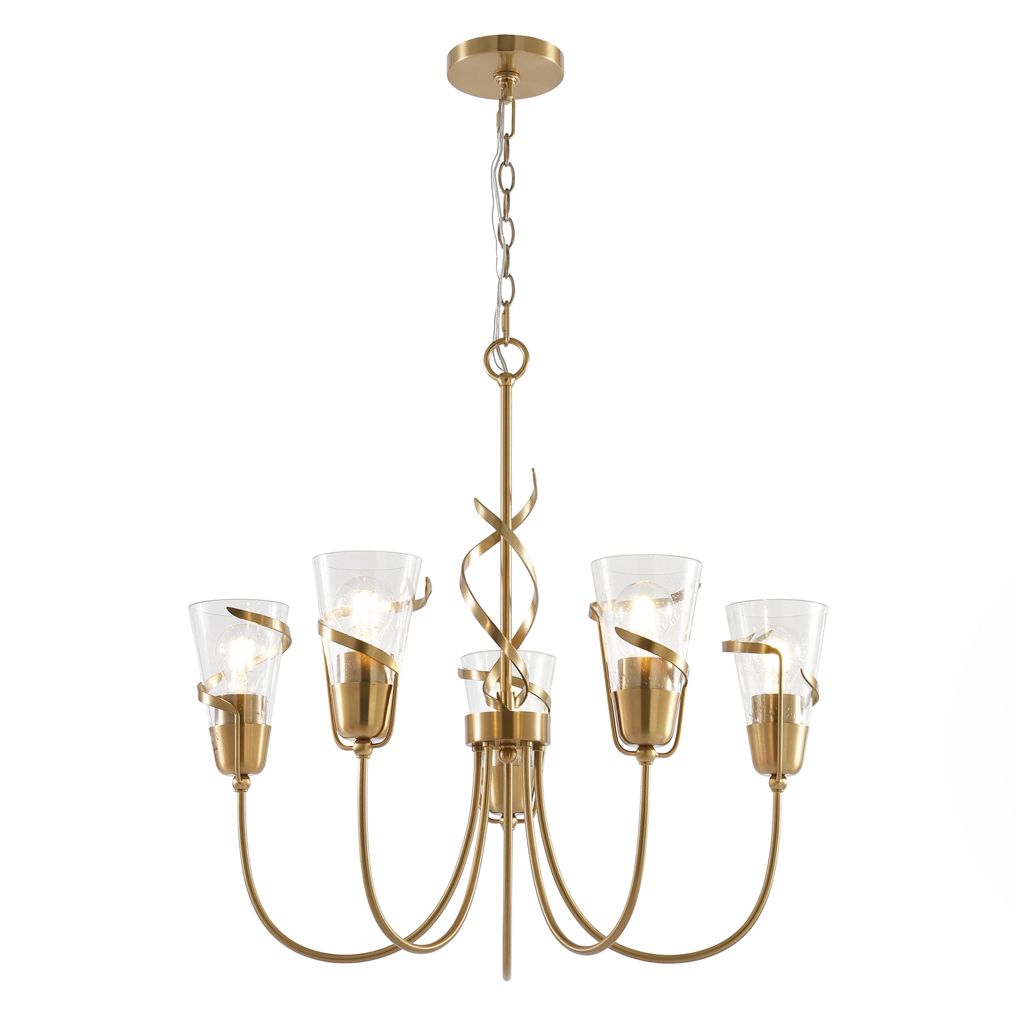 Uriah Golden Chandelier 26" - Perimost